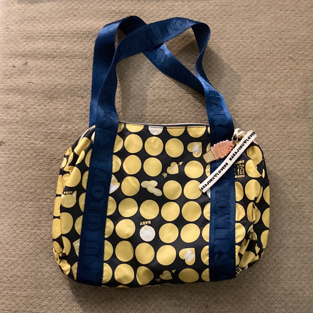 Gwen Stefani Harajuku Lovers brand Y2K mini baby duffle shoulder bag